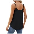 thumbnail image 4 of AherBiu Débardeurs pour Femmes Broderie Illet Camisole Ample Décontractée Fluide Col Rond Bretelles Spaghetti Boho, 4 of 5