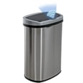 thumbnail image 1 of FDW 13 Gallon (50L) Automatic Sensor Garbage Can, Touchless Kitchen Trash Bin with Lid for Kitchen, Office & Bedroom Use, Stainless Steel, Silver, 1 of 5