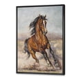 thumbnail image 2 of Designart Painting Of A Horse In The Race FLOAT FRAME WALL ART, 2 of 4