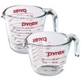 thumbnail image 1 of Pyrex Prepware Ensemble de Mesure en Verre 2 Pcs, 1 et 2 Tasses, Lot de 2, Transparent, 1 of 3