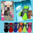 thumbnail image 3 of 4Pcs Pet Dog Shoes Non-slip Soft Sole Breathable Mesh Adjustable Straps Boots, 3 of 8