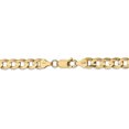 thumbnail image 4 of 14k Yellow Gold 24 Inch 6.75mm Concave Curb Chain Necklace Pendant Charm, 4 of 9