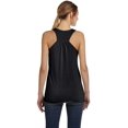 thumbnail image 4 of Bella Ladies Flowy Racerback Tank, S, Neon Pink, 4 of 6