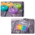 thumbnail image 3 of letairis Weekly Pill Box 7 Days Pills Dispenser Supplements Separated Compartments Storage Organizer Plastic Container Morning Evening, 3 of 7