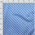 thumbnail image 3 of oneOone Rayon Medium Blue Fabric Houndstooth Sewing Craft Projects Fabric Prints By Yard 56 Inch Wide, 3 of 4