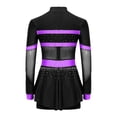 thumbnail image 4 of iiniim Enfants Filles Paillettes Uniforme de Cheerleading Tenue de Cheerleader Robe de Danse Scintillante Justaucorps Performance Tenue de Danse Violet 12, 4 of 7