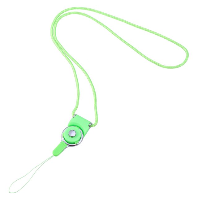 Miangastore Dual Use Detachable Rotary Buckle Long Lanyard Mobile Phone Shell Rope(Green)