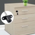 thumbnail image 3 of MYG 16/19mm Furniture Desk Draw Pedestal Lock Office Home Filing Cabinet Lock 2 keys, 3 of 5