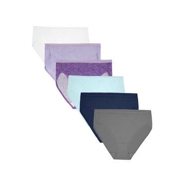 Fruit of the Loom Ladies Wardrobe Hi-Cut, Assorted 6Pk