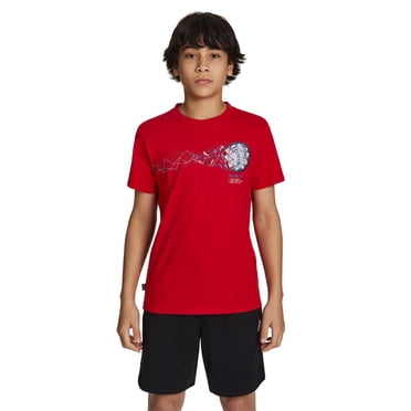 Reebok T-shirt à motif triangulaire pour garçon