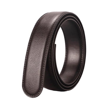 Ceinture Automatique Homme Sangle à Cliquet Seulement 3,5 cm Accessoires de Costume Polyvalents Décontractée Tendance Ceinture de Taille Ceinture de Remplacement Sangle pour Magasinage Brun 150 cm