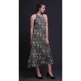 thumbnail image 2 of Bimba Robe Décontractée Oiseau Longue Dos Nu à Col Licou pour Femme Robe de Plage Imprimée - XX-Grand, 2 of 6