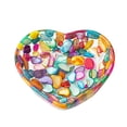 thumbnail image 2 of CQCYD Heart Shaped Resin Bowl, Transparent Jewelry Dish, Decorative Organizer For Rings Earrings, Beautiful Patterned Craft Display, Valentine's Day Gift, 2 of 9