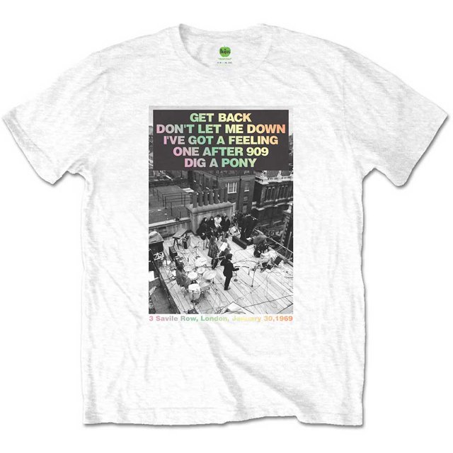 T-Shirt Unisexe The Beatles Rooftop Songs Dégradé