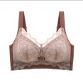 thumbnail image 1 of Cute Bralettes for Women Padded Bra Feature V-Neck Training Bra Style W-1590 Beige 38D, 1 of 2