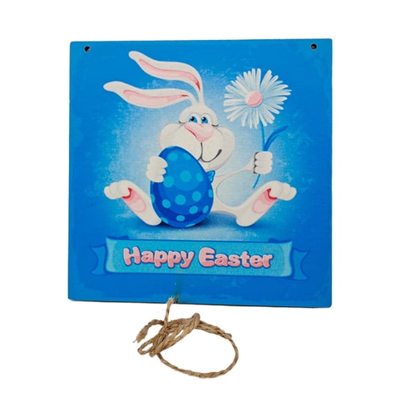 TopLLC Easter Decorations Easter Cadeaux en Bois Déco Artisanat Rabbit Annonce Déco de Printemps en Liquidation