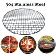 thumbnail image 1 of Round Stainless Steel BBQ Grill Roast Mesh Net Non-stick Barbecue Baking Pan, 1 of 7