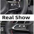 thumbnail image 1 of jfqm Nouveau Volant Multifonction Couvercle de Bouton de Commutateur Garniture Intérieure de Voiture Compatible avec VW Golf 7 7.5 GTI Compatible avec Tiguan R-Line Jetta A7 Passat B8 (Couleur : D-1 Pce), 1 of 5