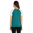 thumbnail image 4 of Inkmeso T-Shirt Raglan à Manches Courtes pour Femmes Coupe Régulière Décontracté Uni Basique Tee T-Shirts, 4 of 7