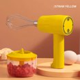 thumbnail image 1 of Iumwxz hand mixer Two-in- Wireless Cooking Machine Small USB Charging Hand-held Beater Garlic Minced Meat Auxiliary Food kitchen tools Yellow Plastic Deals of the Week, 1 of 2