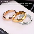 thumbnail image 3 of fastboy Adults Wedding Party Banquet Ceremony Ring Portable Lovers Alloy Modern Rings Simple Design Decoration Jewelry Silver Size 6 1Set, 3 of 6