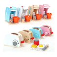thumbnail image 1 of Children‘s Simulation Kitchen Appliances Kitchen Toys Sets Coffee Bread Machine Educational Toys Wooden Kitchen Toys For Girls, 1 of 7