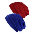 thumbnail image 1 of Tuque Tricotée pour Femmes (Lot de 2), Royal/rouge, 1 of 1