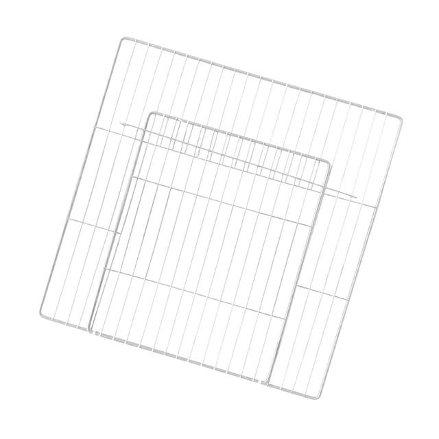 Pet Playpen Door Cage Metal Wire Indoor Turtle Enclosure Small Animals Fence Rabbit Puppy Expandable Panel White Dense Grid