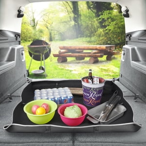 Auto Drive Waterproof Trunk Mat, Spill Protection, Black, for Car Interior, Model 7834