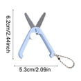 thumbnail image 3 of Ciseaux Pliants Portatifs Rétractables, Conception Télescopique Compacte pour Voyage, Poche de Transport, Lames en Acier Inoxydable, Outil de Coupe de Bureau Facile, Utilisation Sécuritaire, Petite Taille, 3 of 6