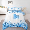 thumbnail image 1 of Erosebridal Monogrammed Bedding Sets Full with Comforter,Personalized Initial Duvet Insert,Letter Decoration,Reversible,3pcs, 1 of 8