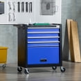 thumbnail image 2 of DURHAND 4-Drawer Tool Chest Rolling Tool Box with Storage Cabinet Handle, 2 of 9