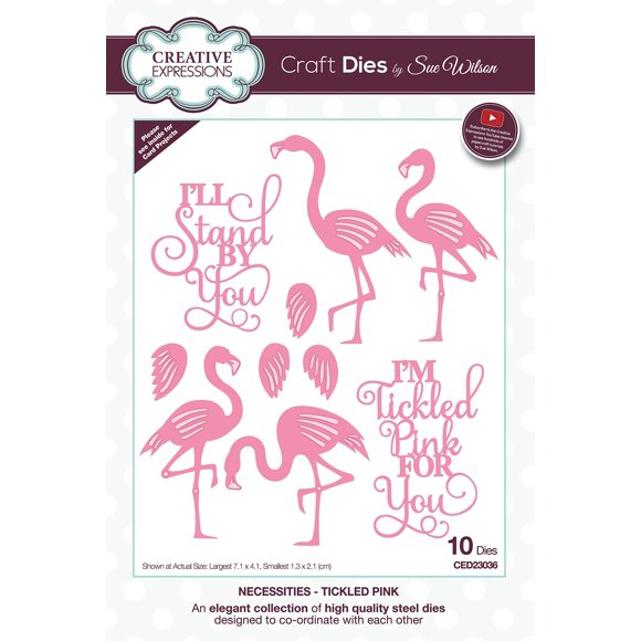 CREATIVE EXPRESSIONS 3PL Matrices d'Artisanat Rose Métal