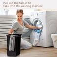 thumbnail image 1 of Large Capacity Laundry Hamper Organizer with Shelf – 3 Removable Pull-Out Oxford Cloth Baskets – Metal Frame, Ventilated Sorting Compartments for Laundry Room, Bathroom, or Bedroom – 3 Baskets, 1 of 8