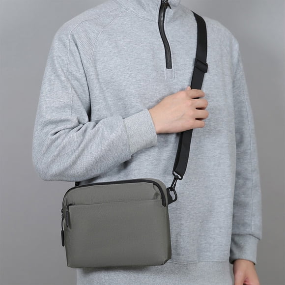 Amzcrzy Malles de Rangement et Sac, Sac Bandoulière pour Homme en nylon Sac de Poitrine Multifonction Sports Plein Air Loisirs Sac à Dos d'Épaule Sac Messager, Sac à Dos Bandoulière en nylon