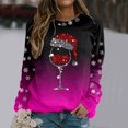 thumbnail image 2 of Chandail à Capuchon pour Femmes Joyeux Temps Froid Chandails à Capuchon Femmes Imprimé de Noël Col Rond Chandail Décontracté Col Rond Coupe Chandail à Enfiler Hauts Convenable Manches Longues Chandails à Capuchon pour Femmes Chandails d'Entraînement Blouse Ample, 2 of 4