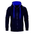 thumbnail image 5 of Sentmoon Mens Pullover Plus Size Drawstring Hooded Neck Vacation Outfits for Men Long Sleeve Color Block Loose with Pockets Breathable Sweatshirts for Men Winter Active for Christmas Dinner XXXL, 5 of 5