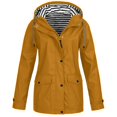 thumbnail image 2 of Veste Extérieure Coupe-Vent à Capuche Imperméable Manteau de Pluie pour Femmes, 2 of 6