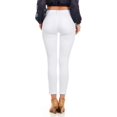 thumbnail image 2 of Cover Girl Jeans Juniors Mid Rise Waisted Butt Shaping Skinny Cute White Size 19, 2 of 5