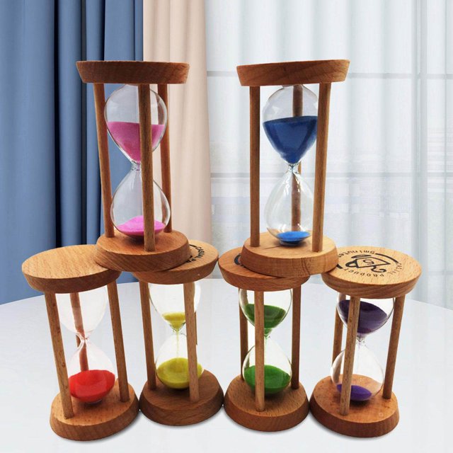 thinsony 6 Pieces Sand Timer Toothbrush Timer for Serve Catering Yoga Exercising