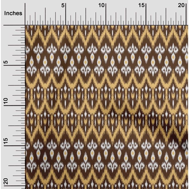 oneOone Tissu Lycra Polyester Damas & Chevron Ikat Tissu Imprimé 1 Yard 56 Inch Wide
