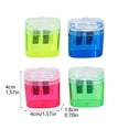 thumbnail image 2 of TIELUTT Quatre Taille-Crayons Compacts à Double Trou Colorés à Main pour Enfants de 8 à 12 Ans Garçons Ensemble de Stylos Papeterie Stylos Papeterie pour Filles de 8 à 12 Ans Stylos Papeterie Mignons, 2 of 6