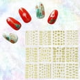 thumbnail image 3 of CHUANK 12 Sheets Christmas Snowflake Zip 3D Decals Nail Art Tips Stickers DIY Manicure, 3 of 8