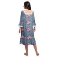 thumbnail image 3 of Moomaya Chemise de Nuit Évasée en Coton pour Femmes, 3 of 6