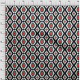 thumbnail image 4 of oneOone Soie Tabby Rouge Tissu Asiatique Ikat Matière de Robe Tissu Imprimé Tissu au Mètre 42 Pouces de Large, 4 of 4
