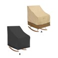 thumbnail image 4 of Outdoor Waterproof Rocking Chair Cover Dustproof Silver Coated Cloth Children Park Front Yard Chairs Covers Accessories Beige Brown, 4 of 8