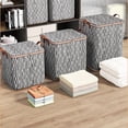 thumbnail image 4 of Meitianfacai Closet Organizer, Clothes Storage Bag Wardrobe Sorting Storage Box Portable Storage Bag Winter Cup Storage Box, for Blanket Comforter Bedding, Closet Storage Boxes, 4 of 4
