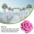 thumbnail image 3 of transemion Pack of 50 Artificial Bionic Flowers PE Foam Simulation Roses Fake Flower Decorations Wedding Party Engagement Presents Rose Red, 3 of 8