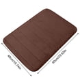 thumbnail image 3 of Boovnll Bathroom Rugs, Absorbent Thicken Non-Slip Backing Thick Velvet Floor Mat Kitchen Bathroom Foot Mat Solid Color Cotton Foot Mat 2Pc, Bath Mat, Bath Mats for Bathroom, 3 of 5