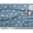 thumbnail image 3 of Soimoi Silk Fabric Dot,Fish & Cat Kids Print Fabric by The Yard 42 Inch Wide, 3 of 3